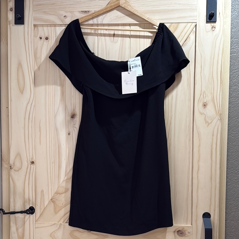 Elegant Black Off-Shoulder Dress